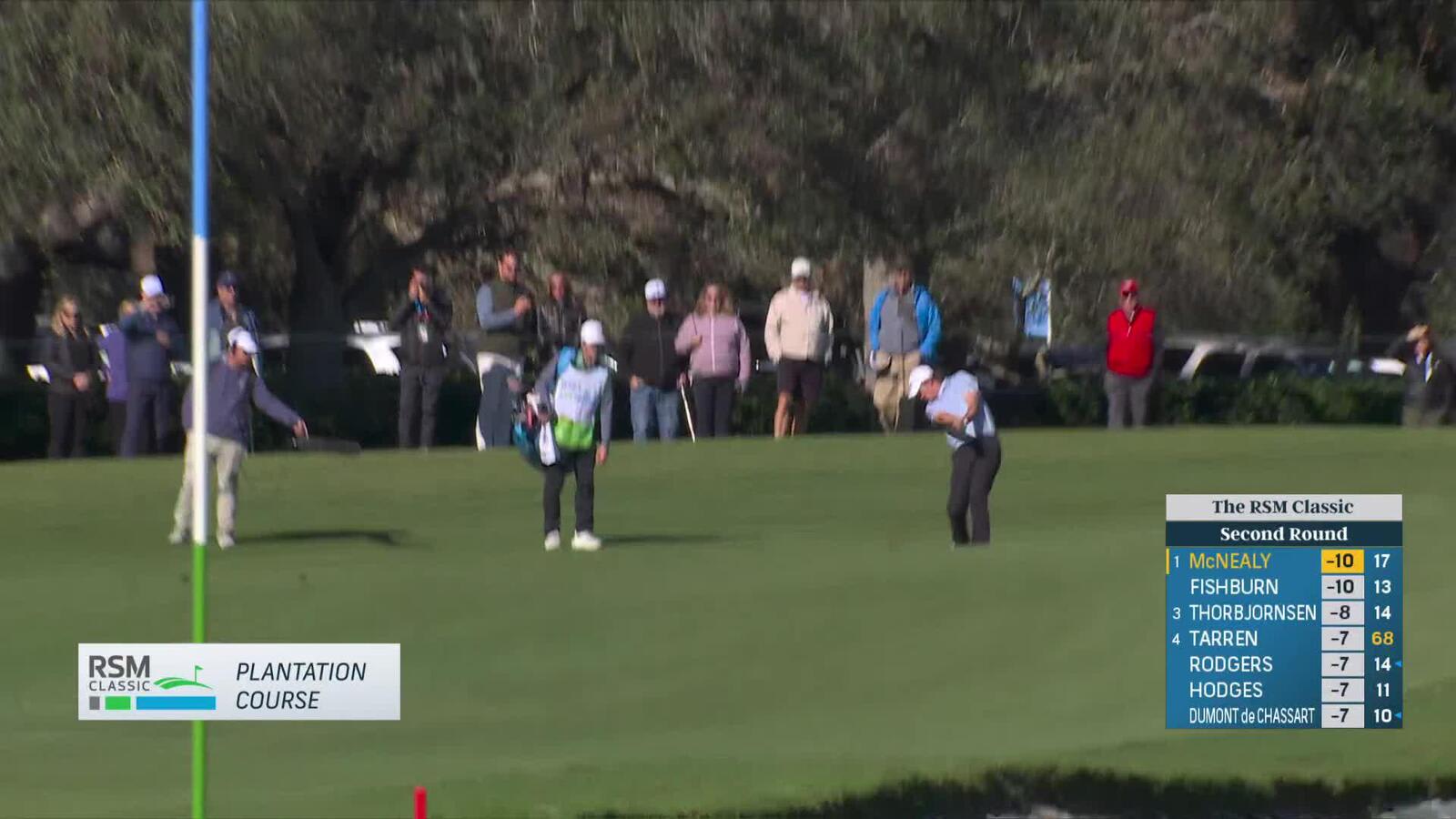 Maverick McNealy | Round 2 | 18th hole | Shot 3 | 2024 The RSM Classic