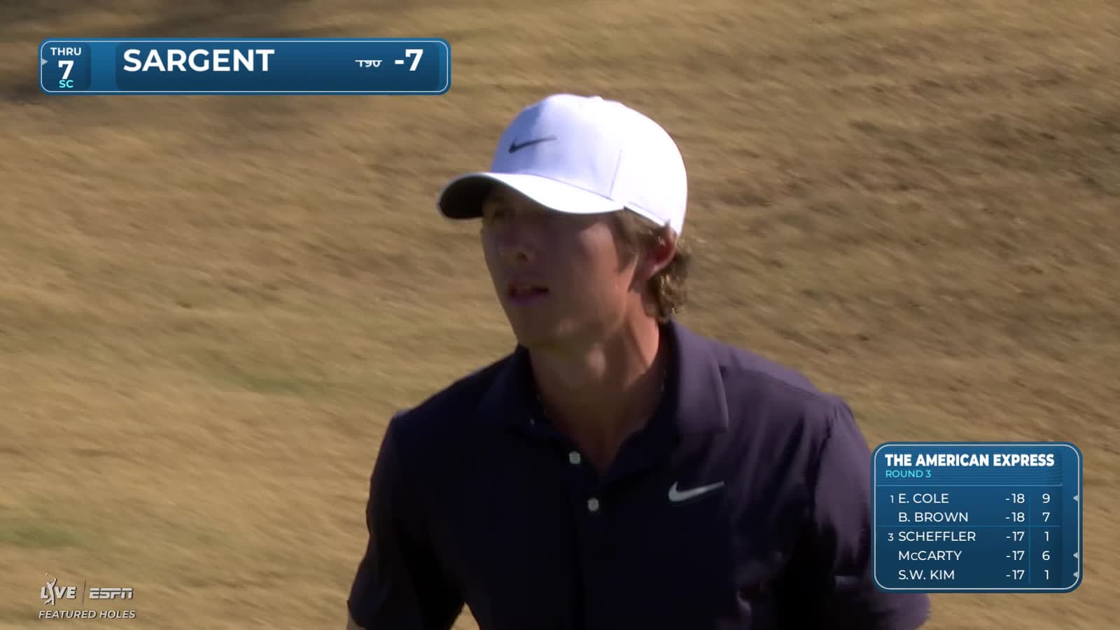 Gordon Sargent | Round 3 | 16th hole | Shot 5 | 2026 The American Express