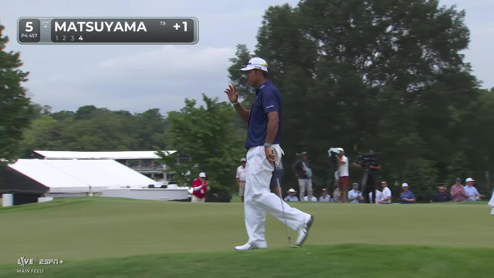 Hideki Matsuyama | Round 1 | 5th hole | Shot 4 | 2025 TOUR Championship