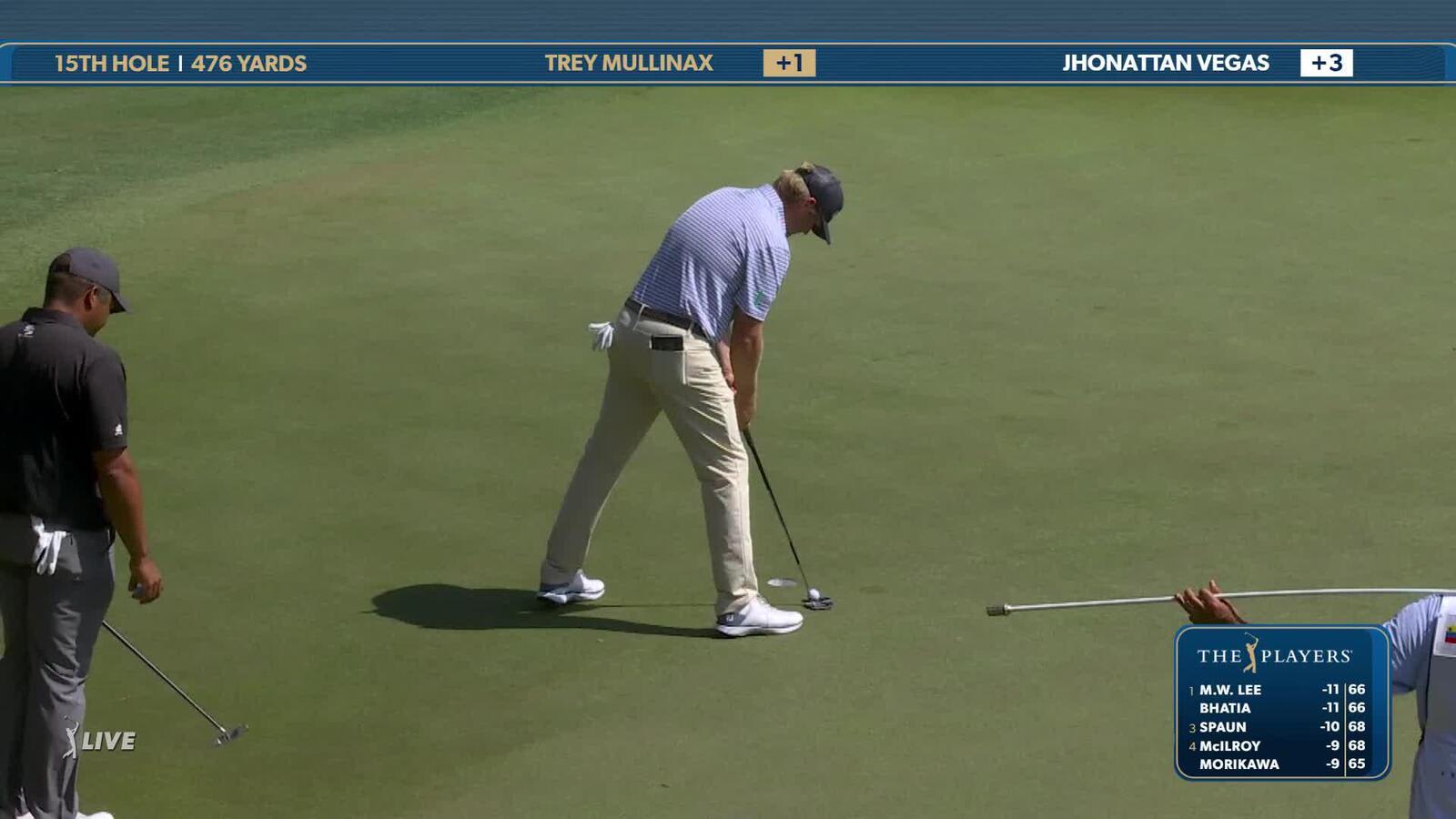 Trey Mullinax | Round 3 | 15th hole | Shot 6 | 2025 THE PLAYERS