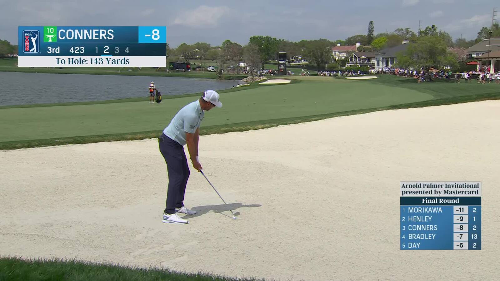 Corey Conners | Round 4 | 3rd hole | Shot 2 | 2025 Arnold Palmer Invitational