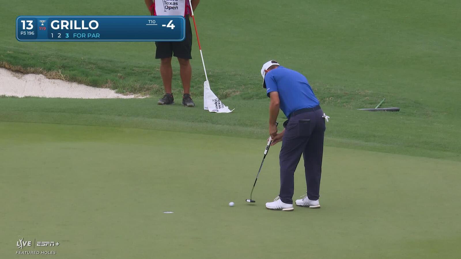 Emiliano Grillo | Round 2 | 13th hole | Shot 3 | 2025 Valero