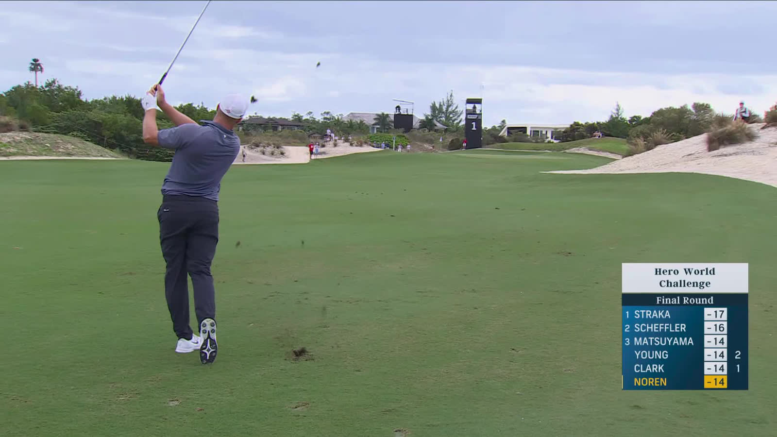 Alex Noren | Round 4 | 1st hole | Shot 2 | 2025 Hero World Challenge