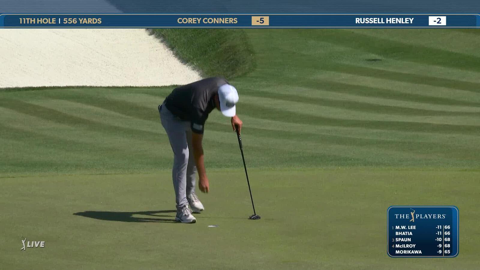 Corey Conners | Round 3 | 11th hole | Shot 5 | 2025 THE PLAYERS