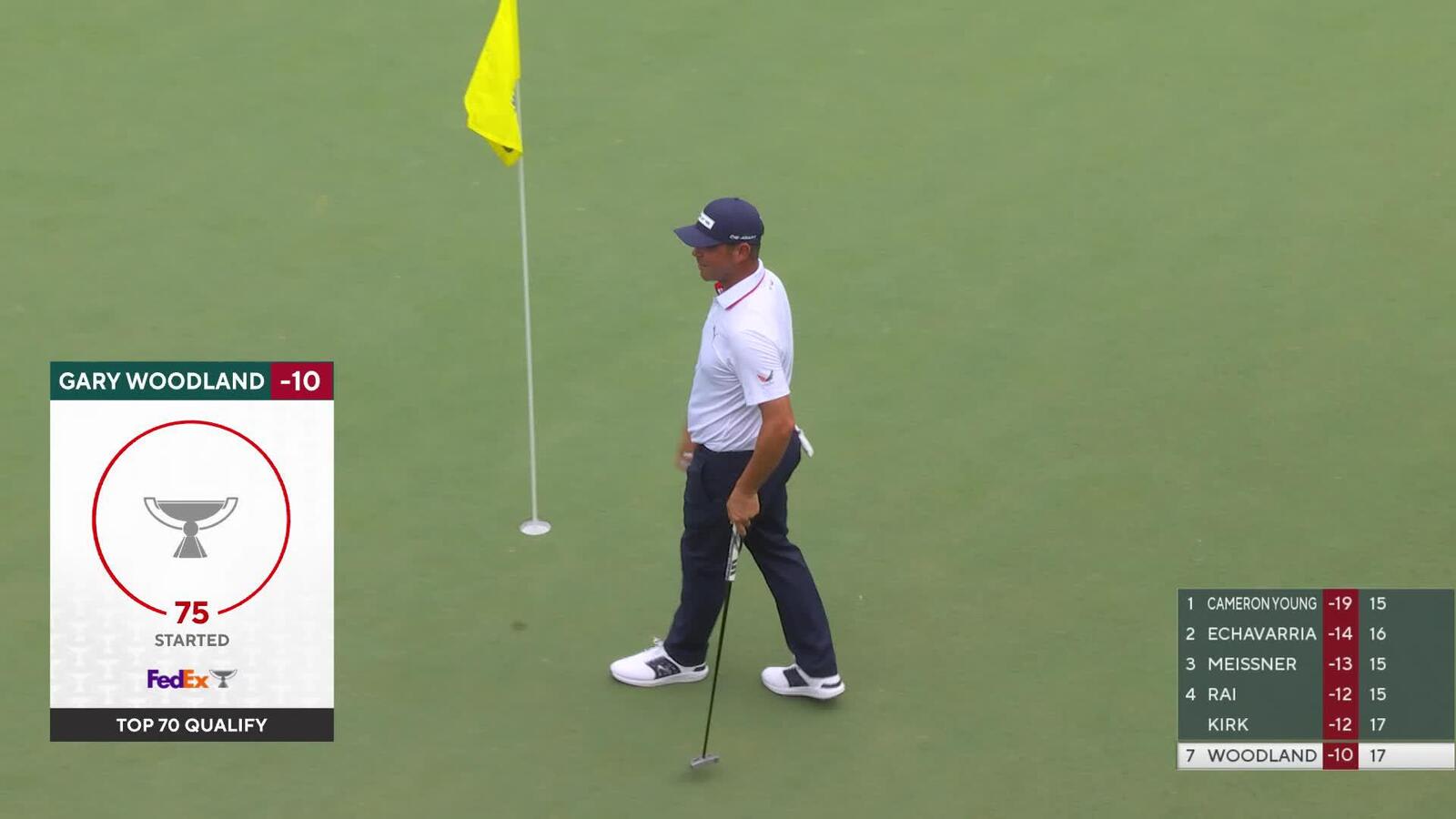 Gary Woodland | Round 3 | 17th hole | Shot 3 | 2025 Wyndham