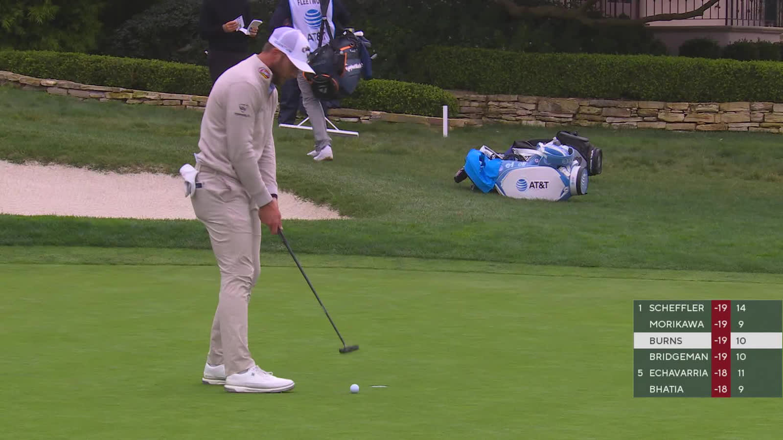 Sam Burns | Round 4 | 11th hole | Shot 4 | 2026 AT&T Pebble Beach