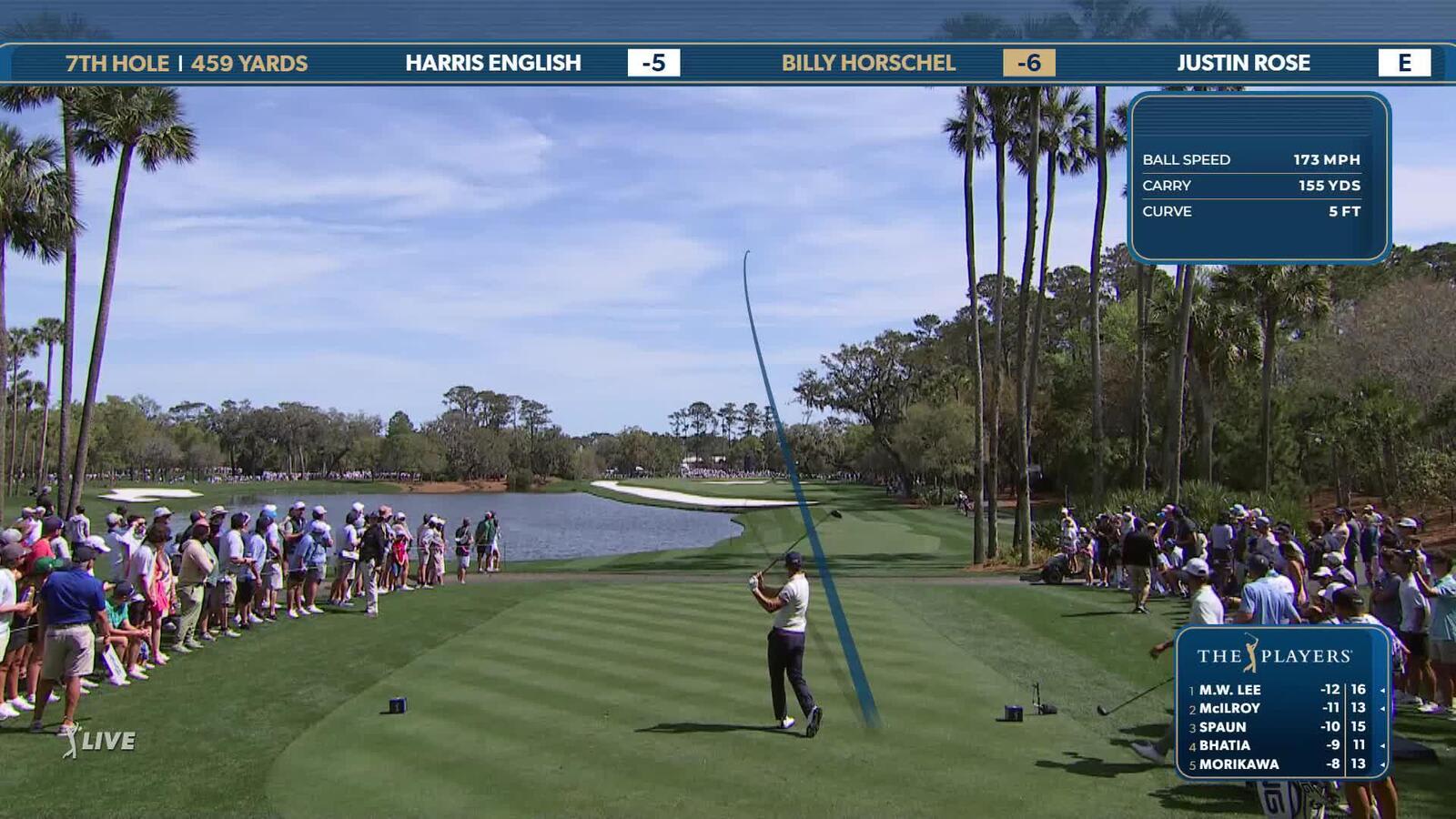 Billy Horschel | Round 2 | 7th hole | Shot 1 | 2025 THE PLAYERS