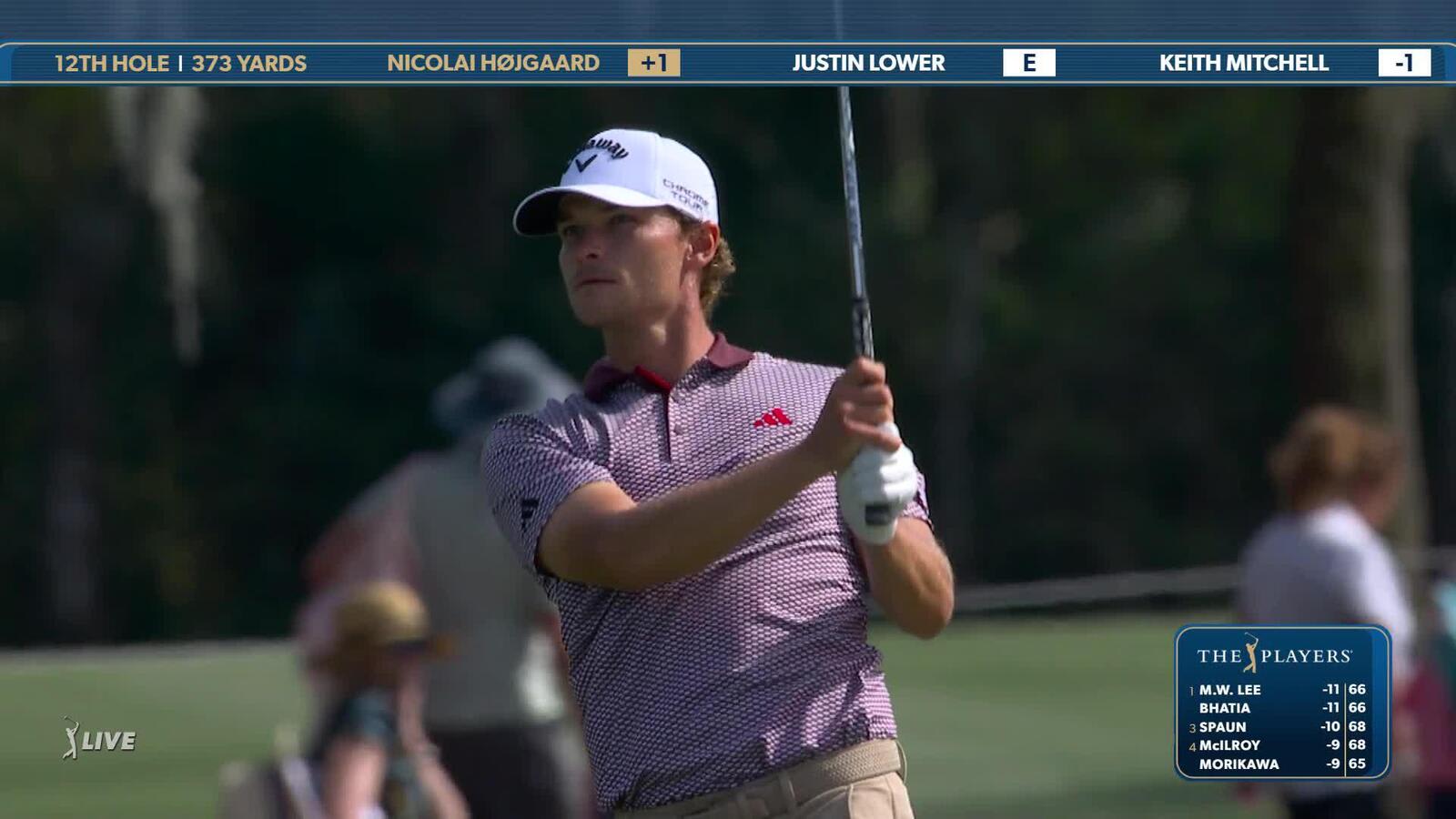 Nicolai Hojgaard | Round 2 | 12th hole | Shot 2 | 2025 THE PLAYERS