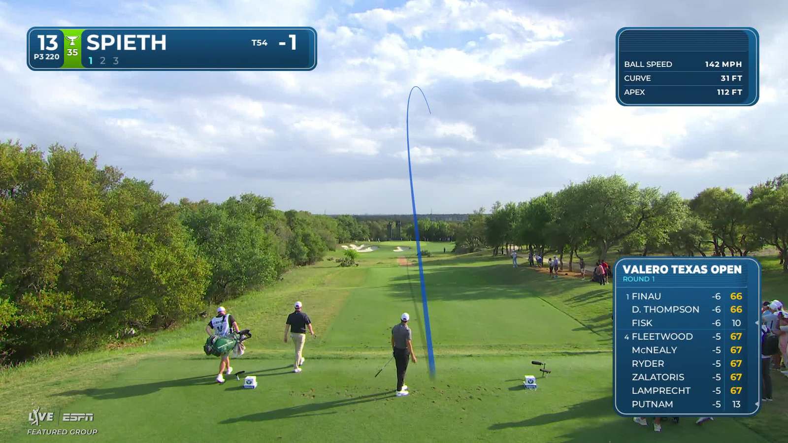 Jordan Spieth | Round 1 | 13th hole | Shot 1 | 2026 Valero