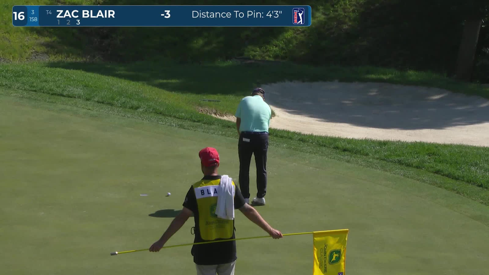 Zac Blair | Round 1 | 16th hole | Shot 3 | 2026 John Deere