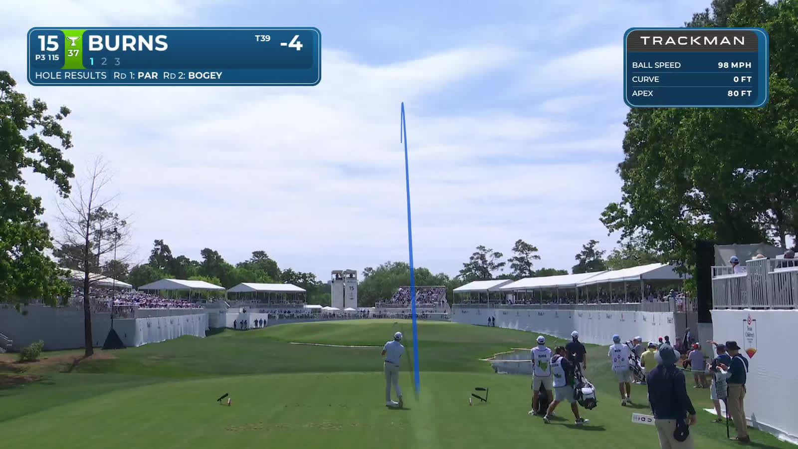 Sam Burns | Round 3 | 15th hole | Shot 1 | 2026 Texas Children's