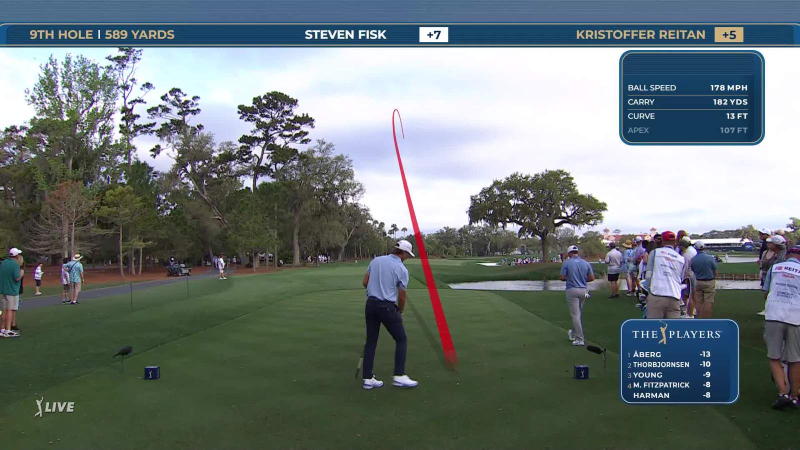 Kristoffer Reitan | Round 4 | 9th hole | Shot 1 | 2026 THE PLAYERS