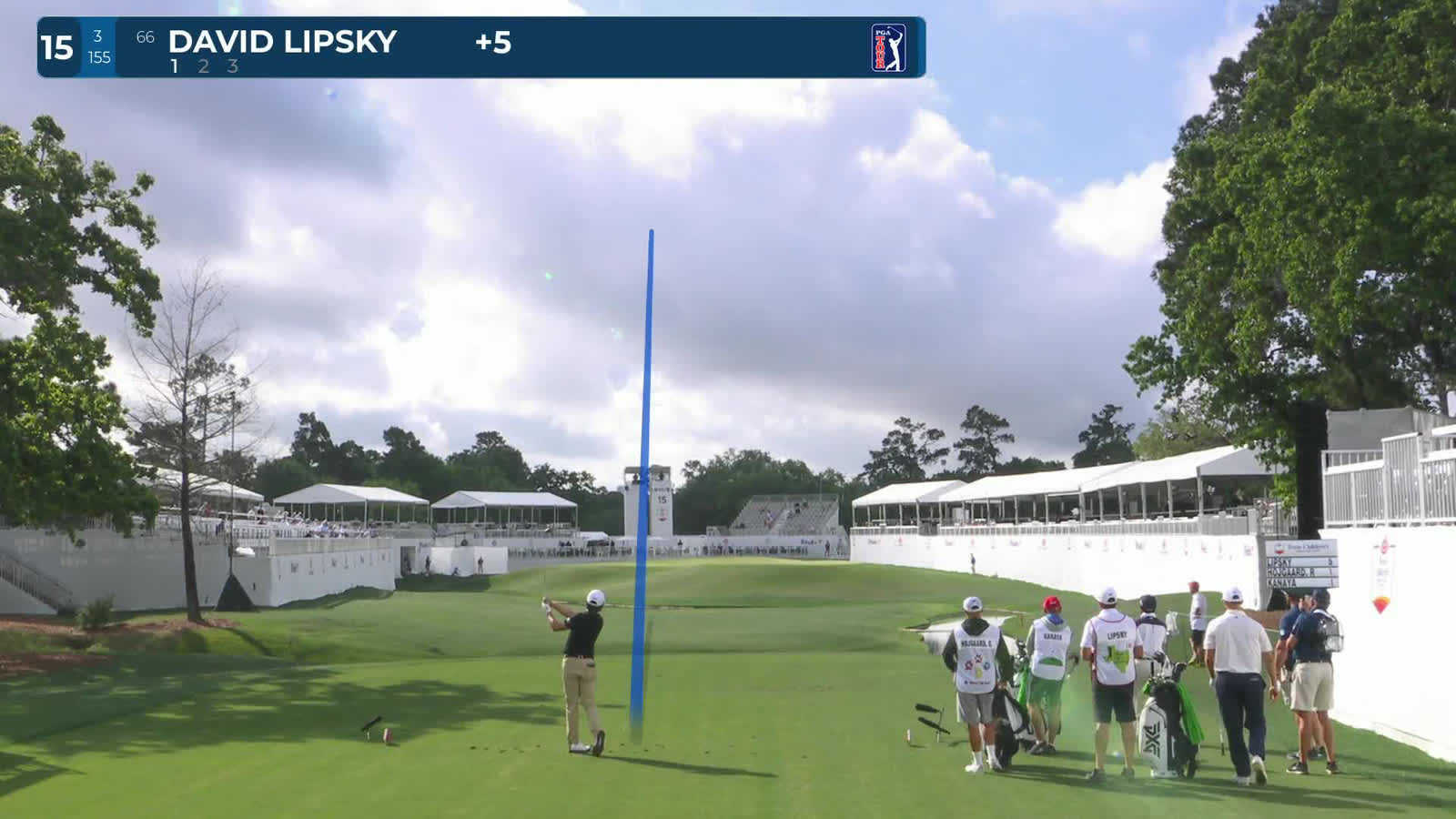 David Lipsky | Round 1 | 15th hole | Shot 1 | -1 Houston Open