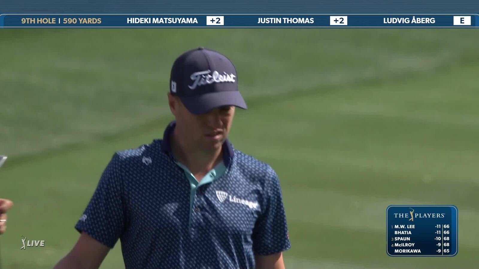 Justin Thomas | Round 2 | 9th hole | Shot 3 | 2025 THE PLAYERS