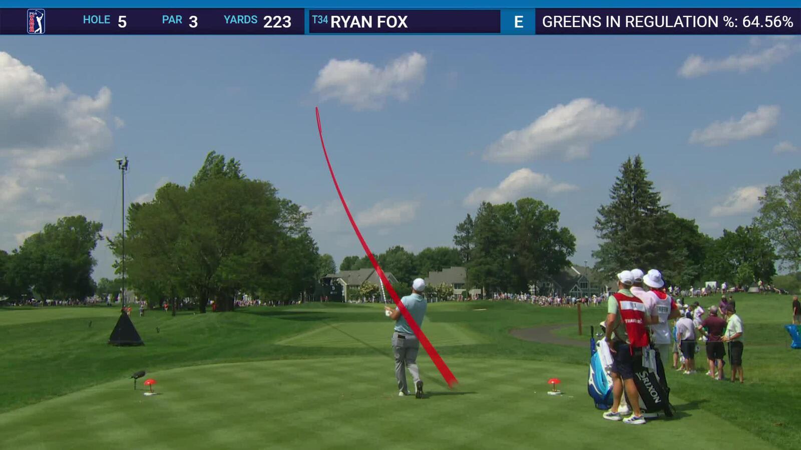 Ryan Fox | Round 2 | 5th hole | Shot 1 | 2025 Travelers