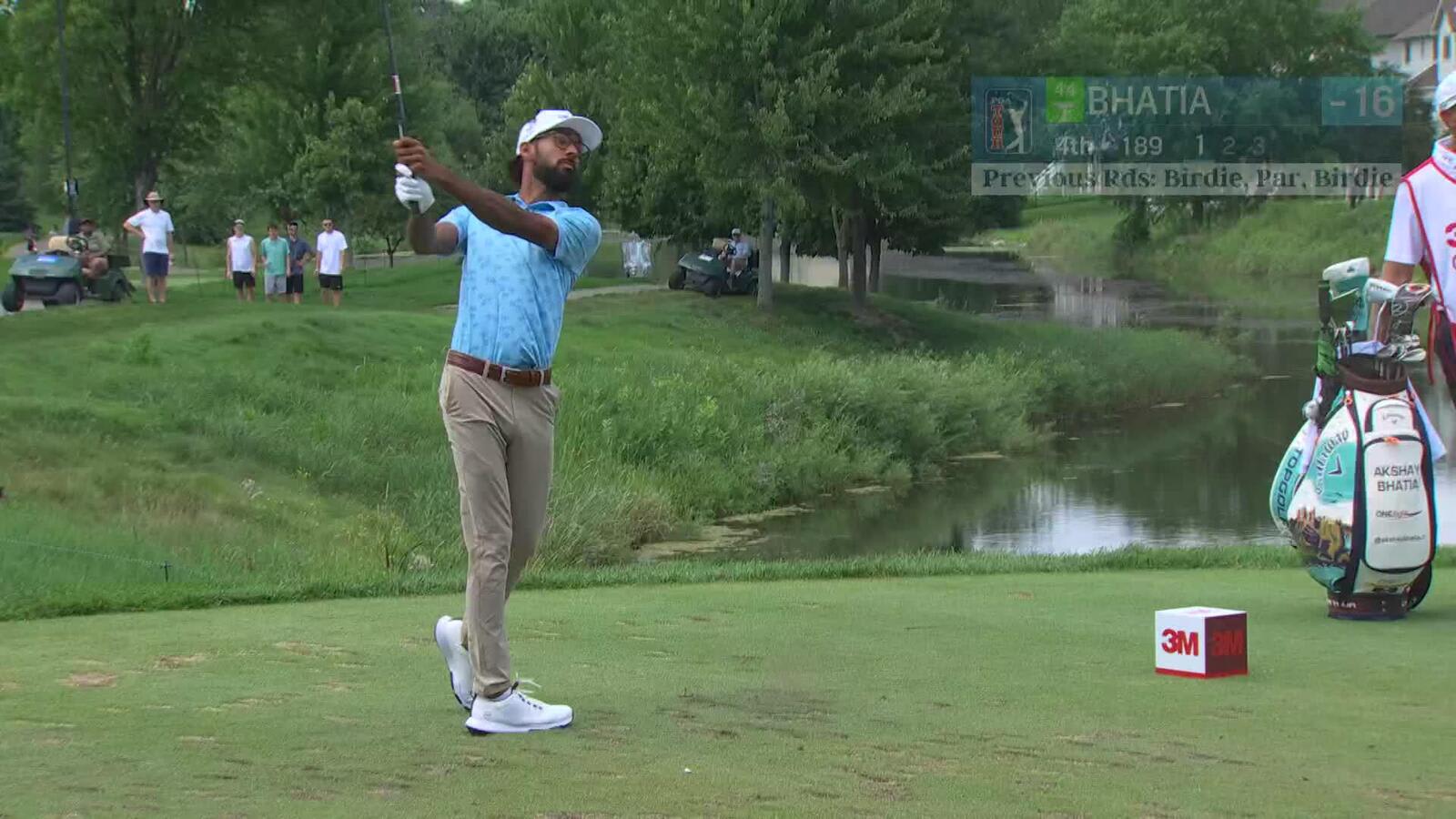 Akshay Bhatia | Round 4 | 4th hole | Shot 1 | 2025 3M Open