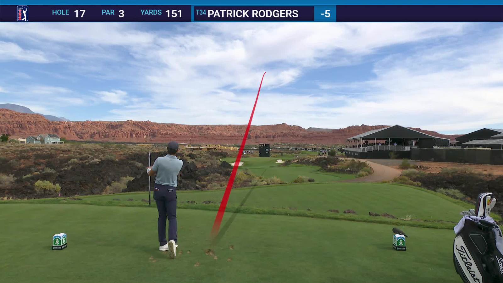 Patrick Rodgers | Round 3 | 17th hole | Shot 1 | 2025 Bank of Utah