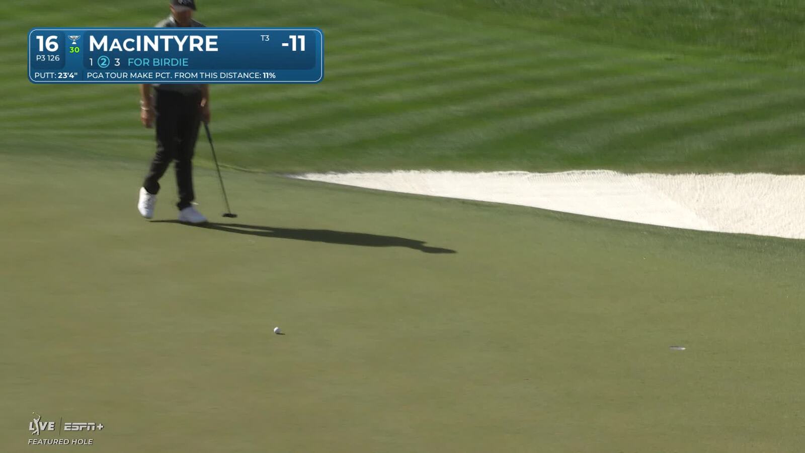 Robert MacIntyre | Round 3 | 16th hole | Shot 2 | 2025 WM Phoenix Open