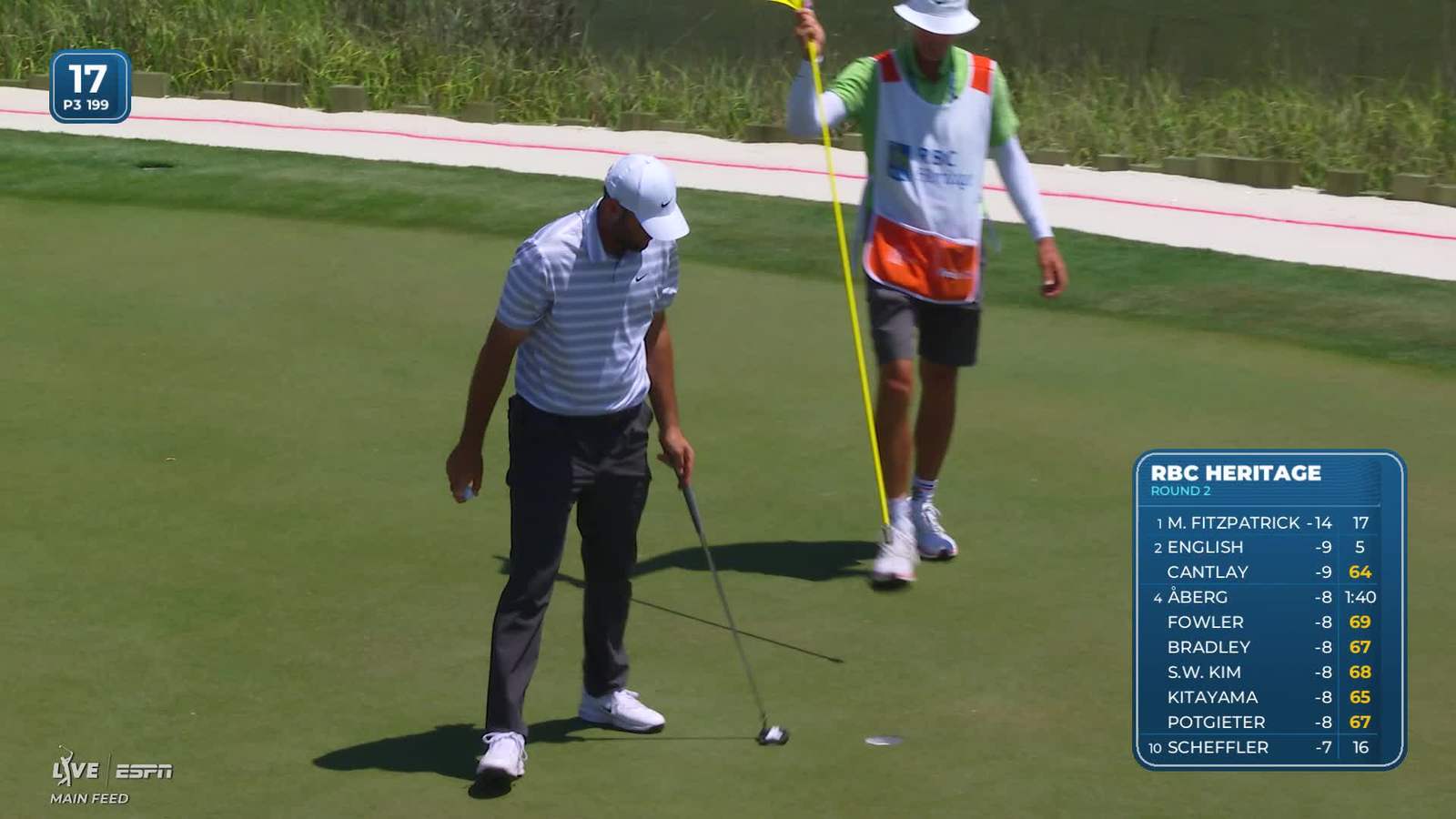 Scottie Scheffler | Round 2 | 17th hole | Shot 3 | 2026 RBC Heritage