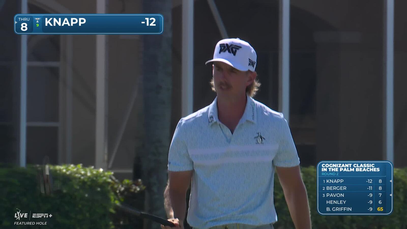 Jake Knapp | Round 2 | 17th hole | Shot 3 | 2025 Cognizant Classic