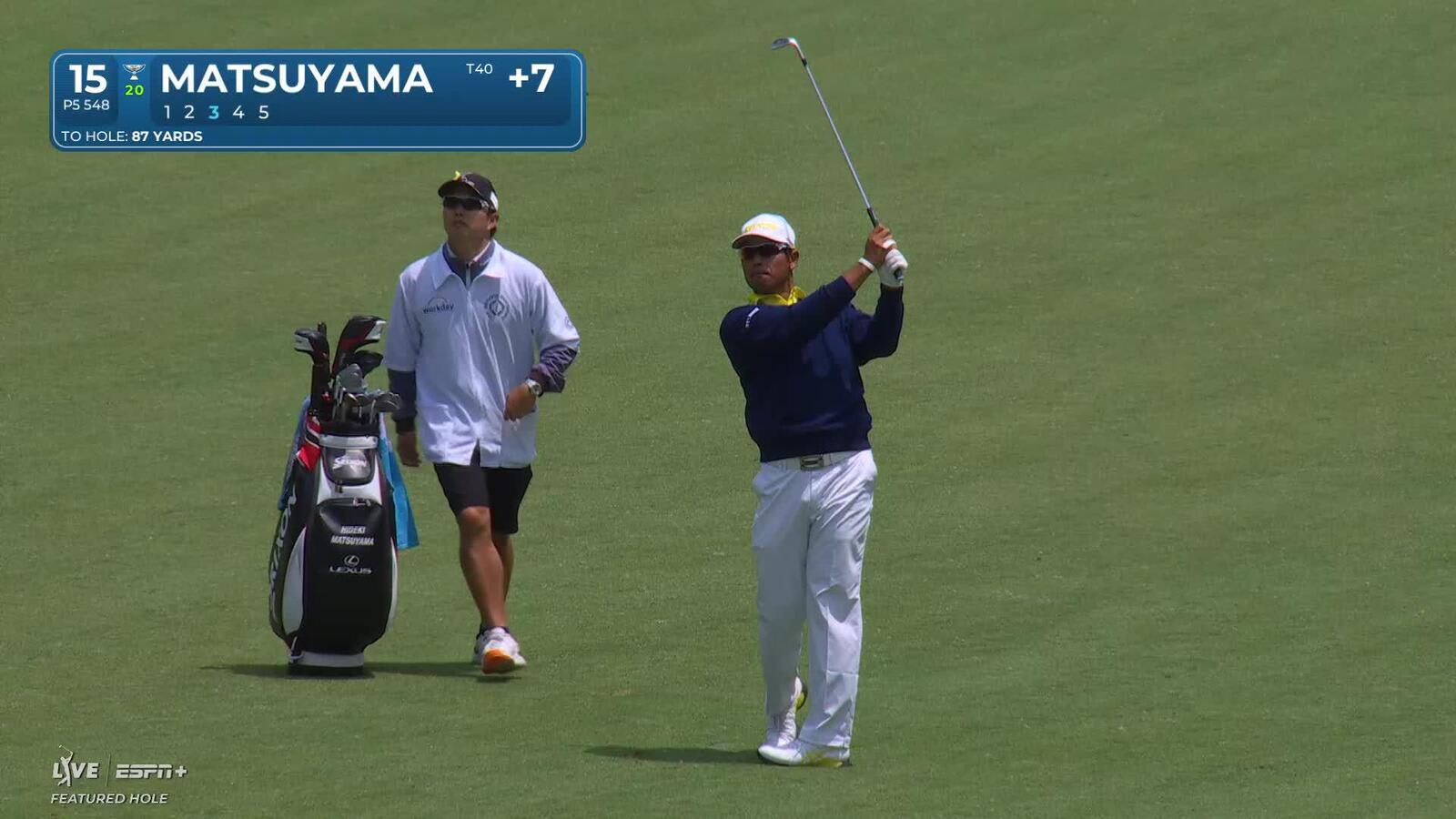 Hideki Matsuyama | Round 4 | 15th hole | Shot 3 | 2025 the Memorial