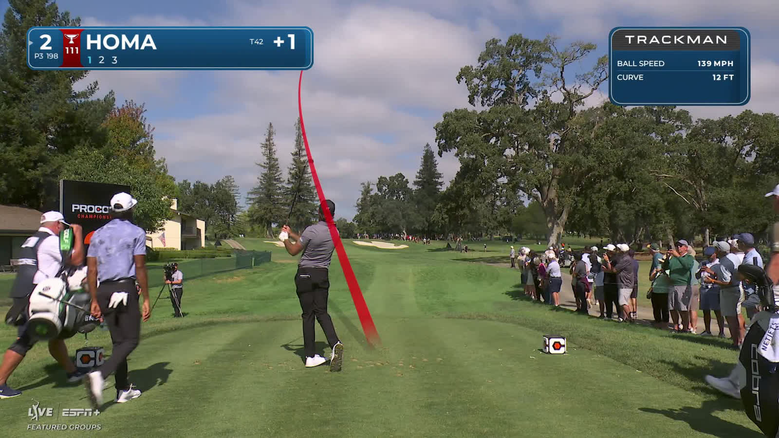 Max Homa | Round 1 | 2nd hole | Shot 1 | 2025 Procore