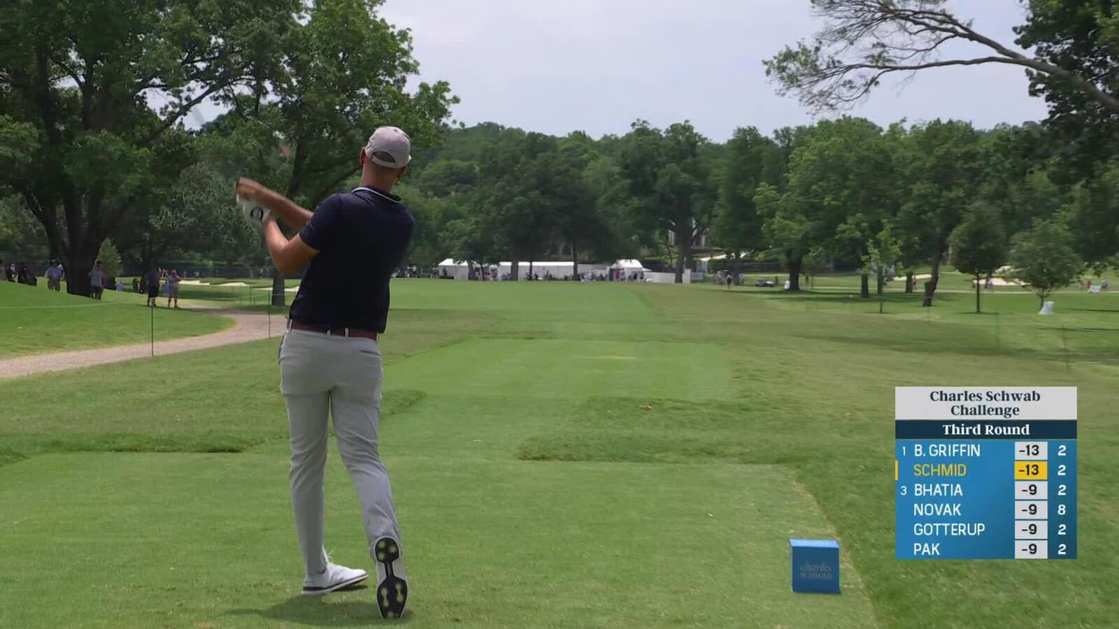 Matti Schmid | Round 3 | 3rd hole | Shot 1 | 2025 Charles Schwab