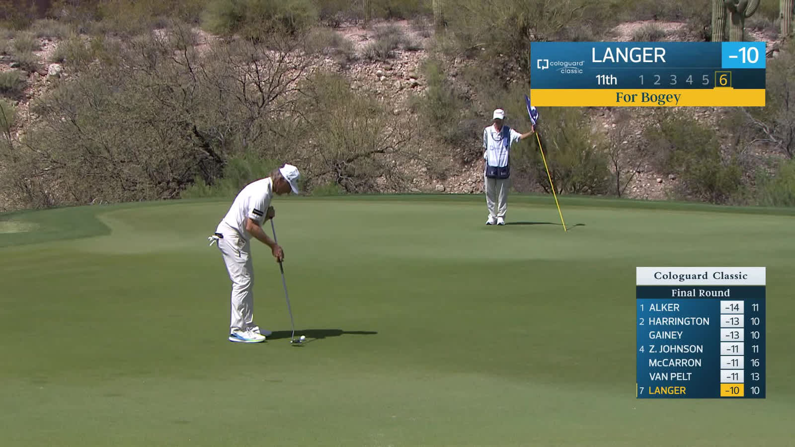 Bernhard Langer | Round 3 | 11th hole | Shot 6 | 2026 Cologuard
