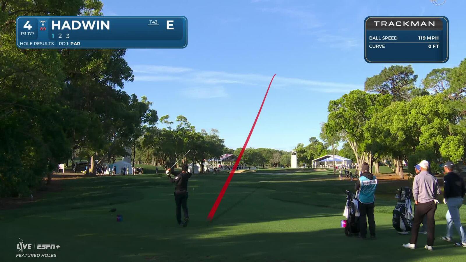 Adam Hadwin | Round 2 | 4th hole | Shot 1 | 2025 Valspar