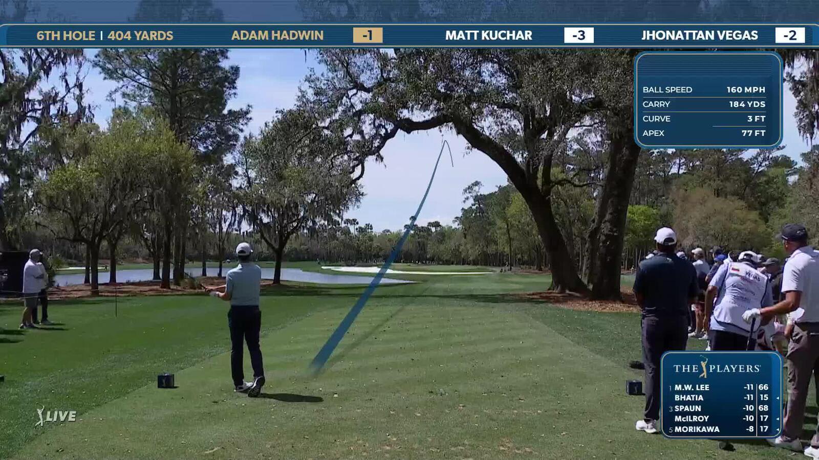 Adam Hadwin | Round 2 | 6th hole | Shot 1 | 2025 THE PLAYERS