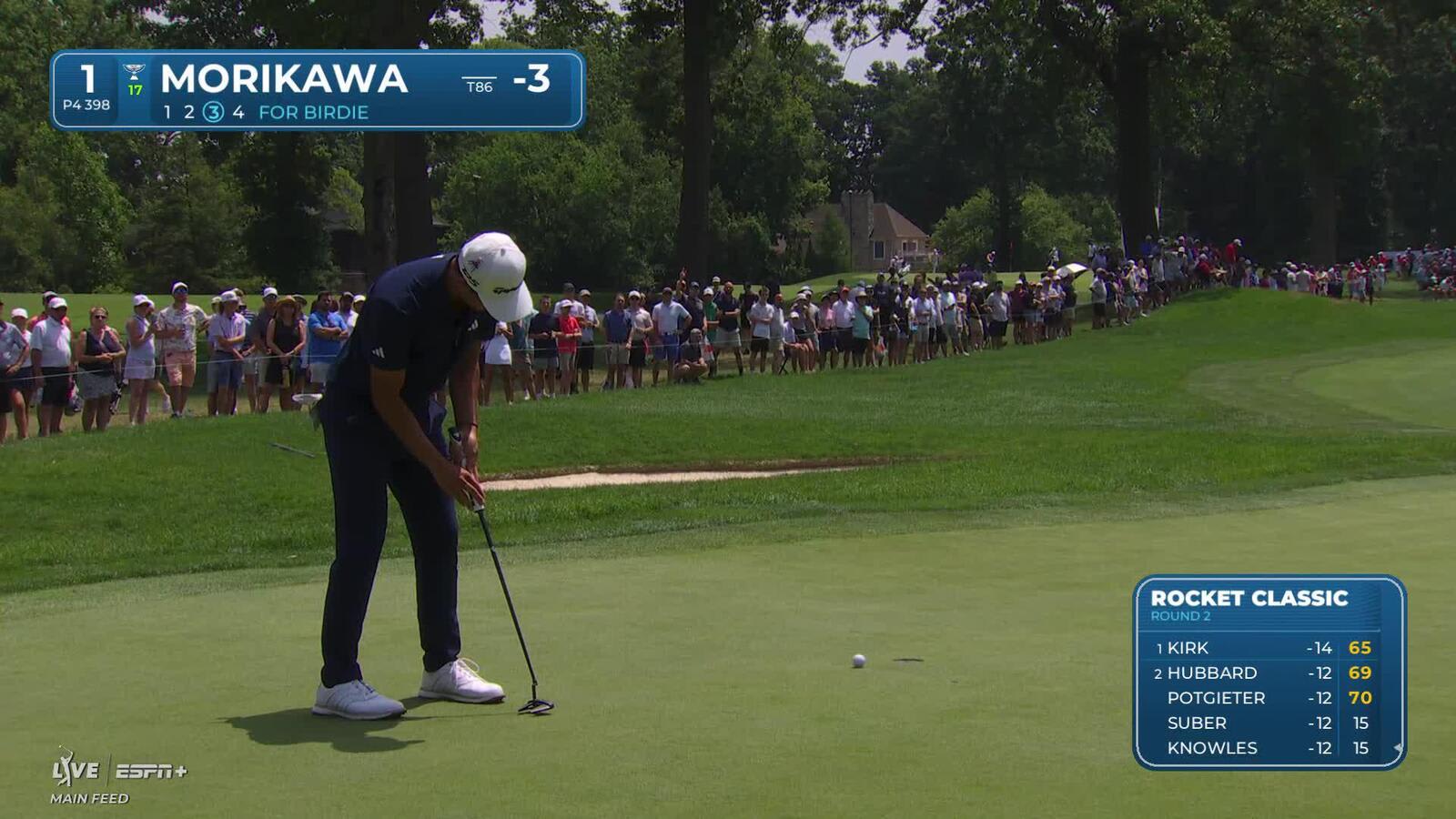 Collin Morikawa | Round 2 | 1st hole | Shot 3 | 2025 Rocket Classic