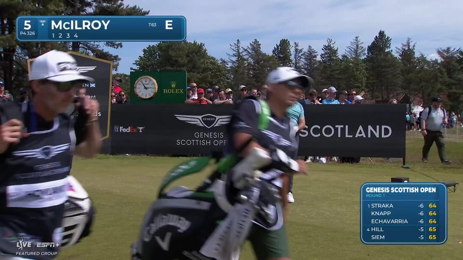 Rory McIlroy | Round 1 | 5th hole | Shot 1 | 2025 Genesis Scottish Open