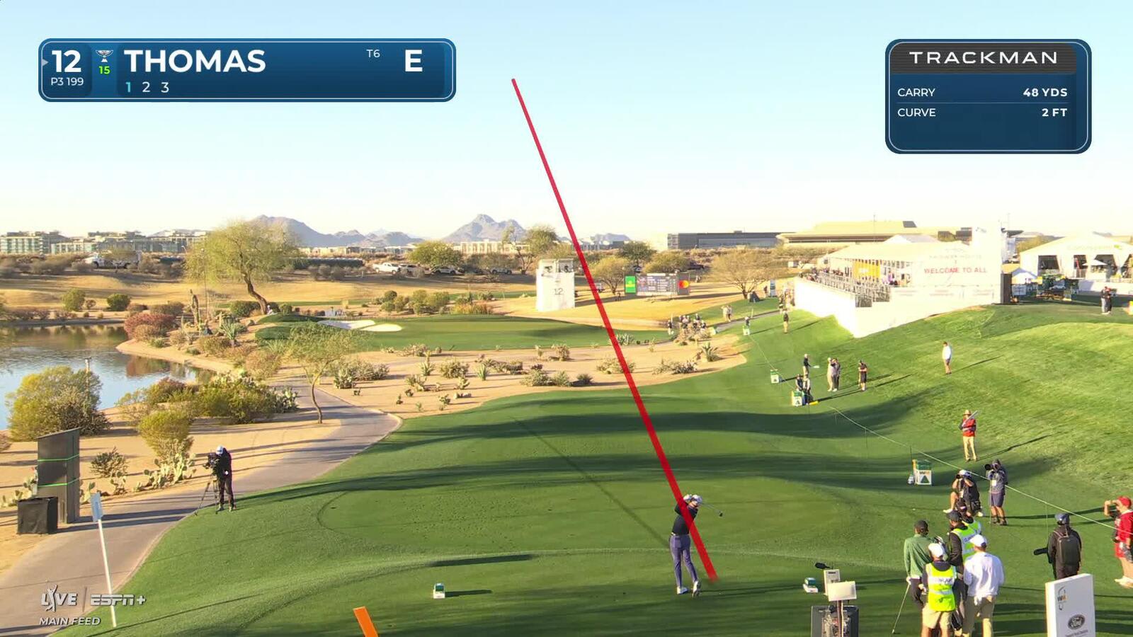 Justin Thomas | Round 1 | 12th hole | Shot 1 | 2025 WM Phoenix Open