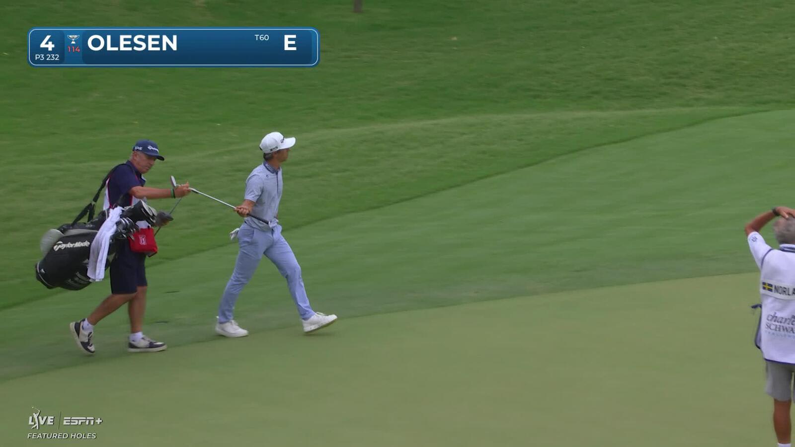 Thorbjørn Olesen | Round 4 | 4th hole | Shot 2 | 2025 Charles Schwab