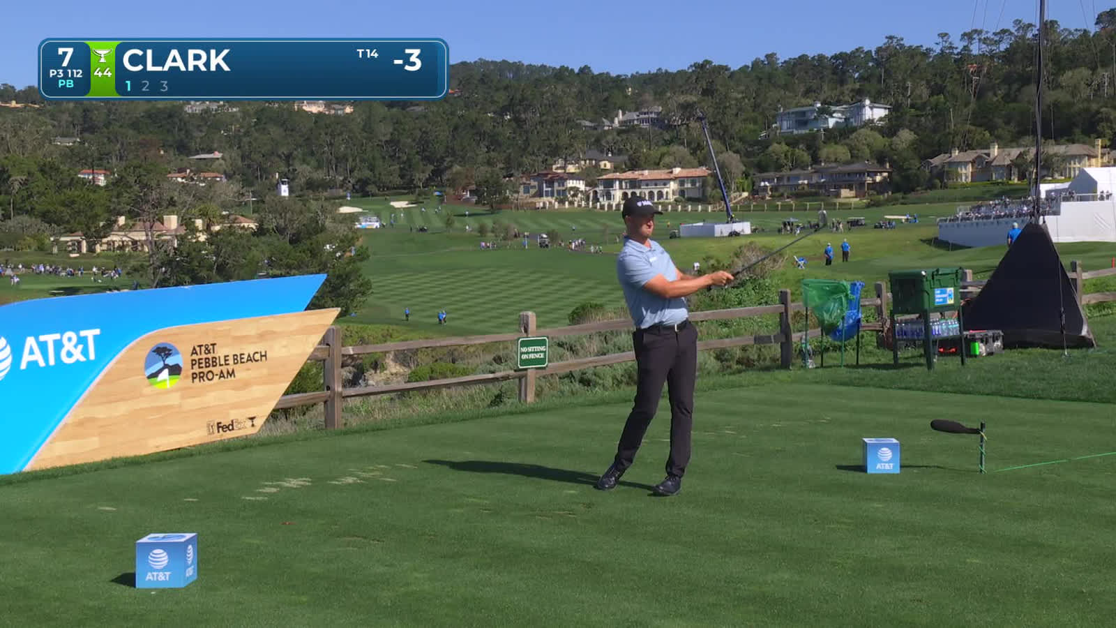 Wyndham Clark | Round 1 | 7th hole | Shot 1 | 2026 AT&T Pebble Beach