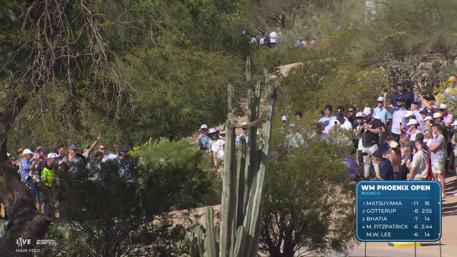 Min Woo Lee | Round 2 | 6th hole | Shot 2 | 2026 WM Phoenix Open