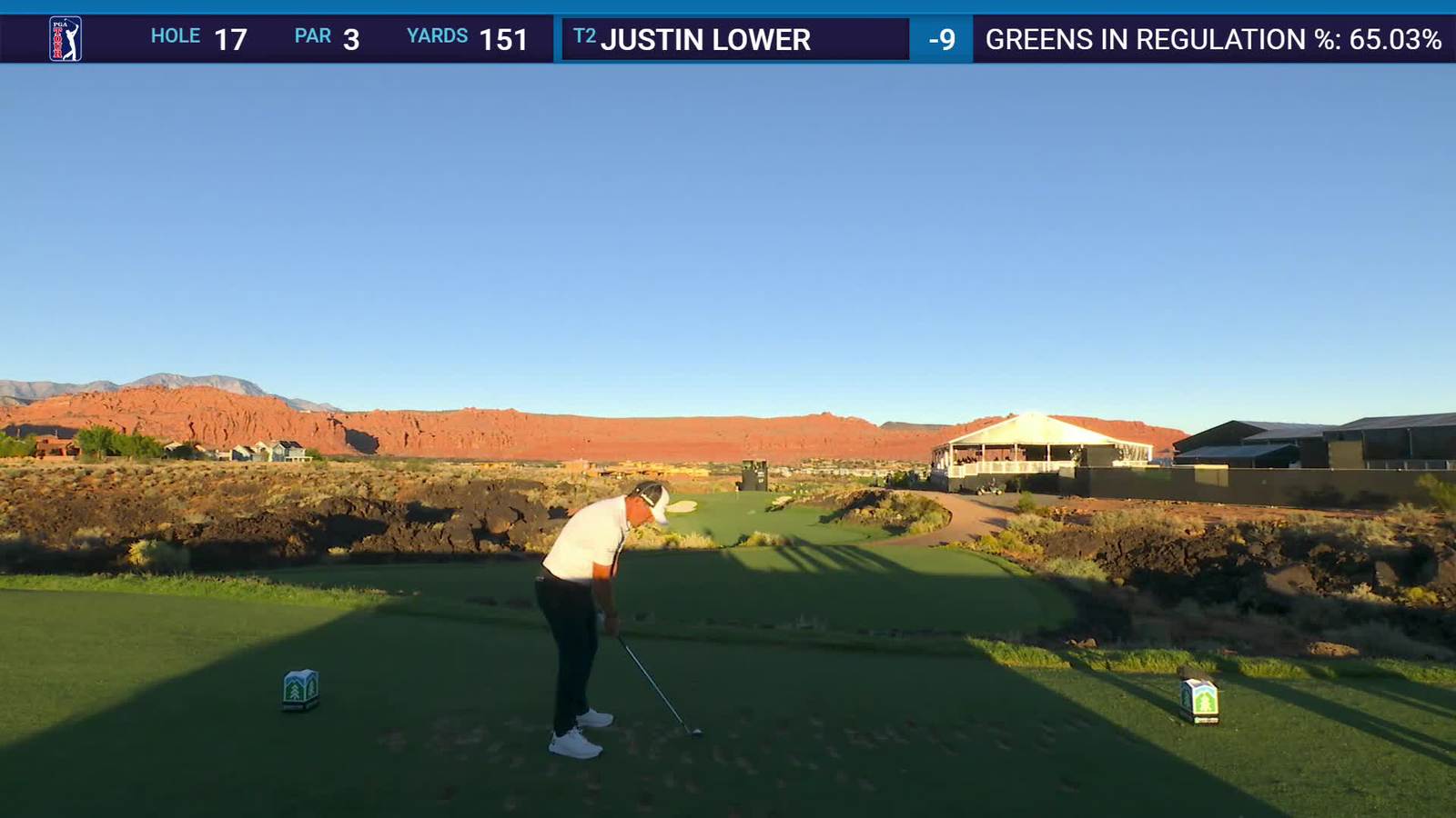 Justin Lower | Round 2 | 17th hole | Shot 1 | 2025 Bank of Utah