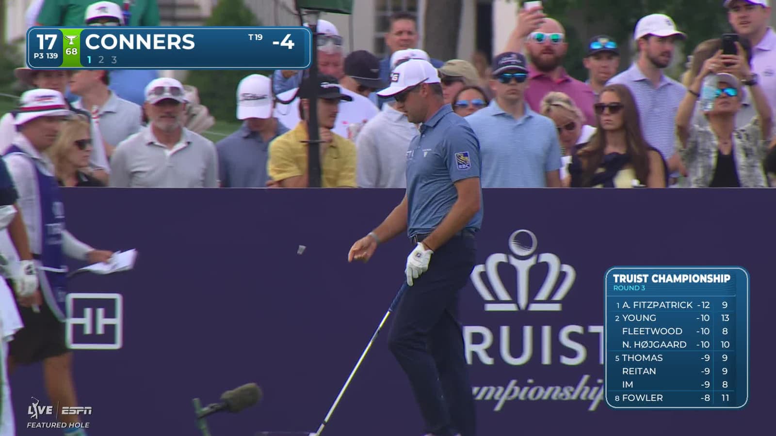Corey Conners | Round 3 | 17th hole | Shot 1 | 2026 Truist Championship