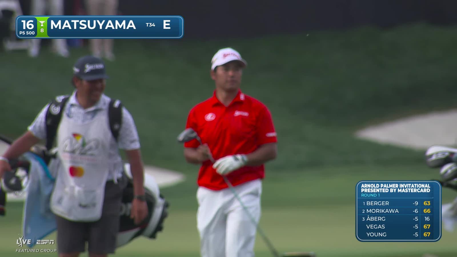 Hideki Matsuyama | Round 1 | 16th hole | Shot 1 | 2026 Arnold Palmer