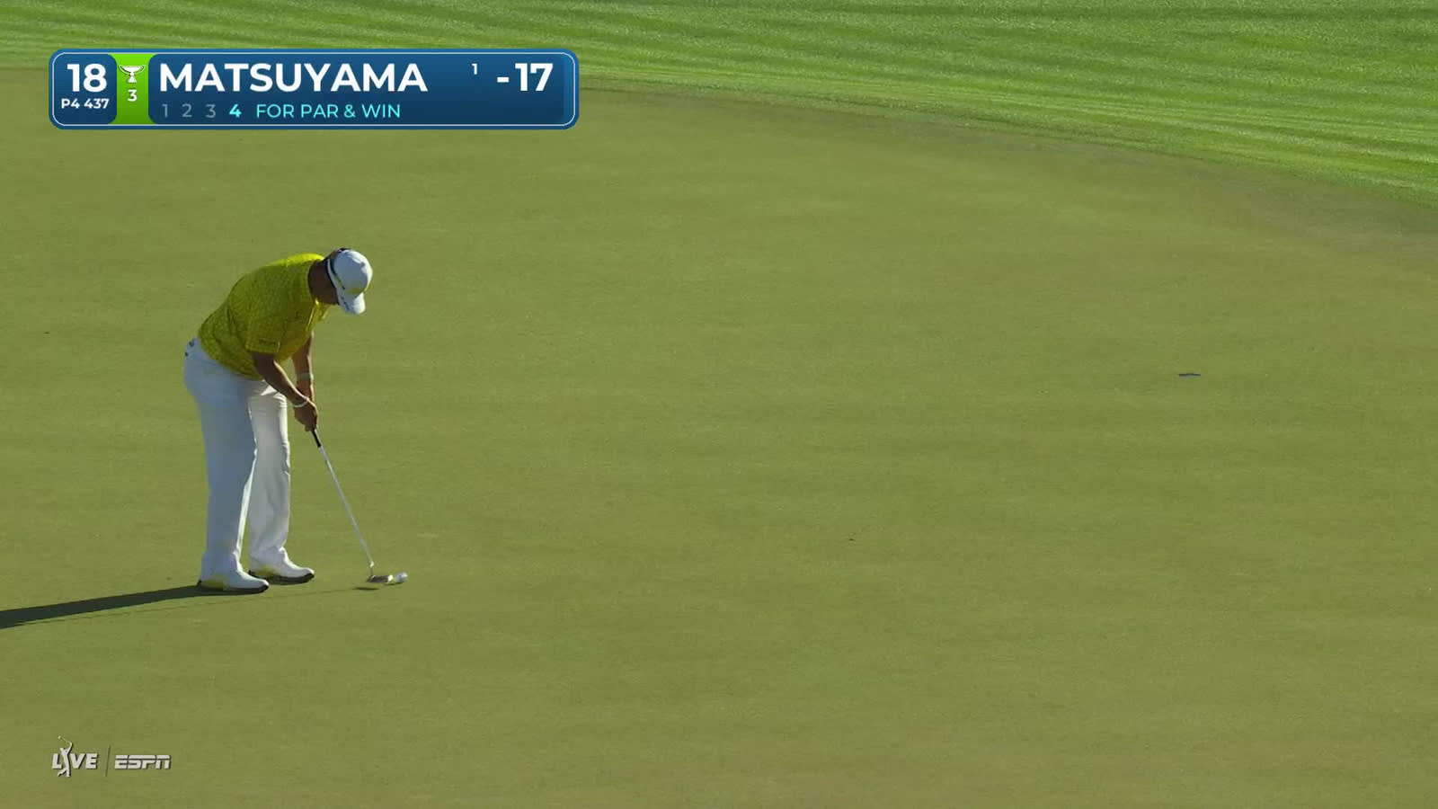 Hideki Matsuyama | Round 4 | 18th hole | Shot 4 | 2026 WM Phoenix Open