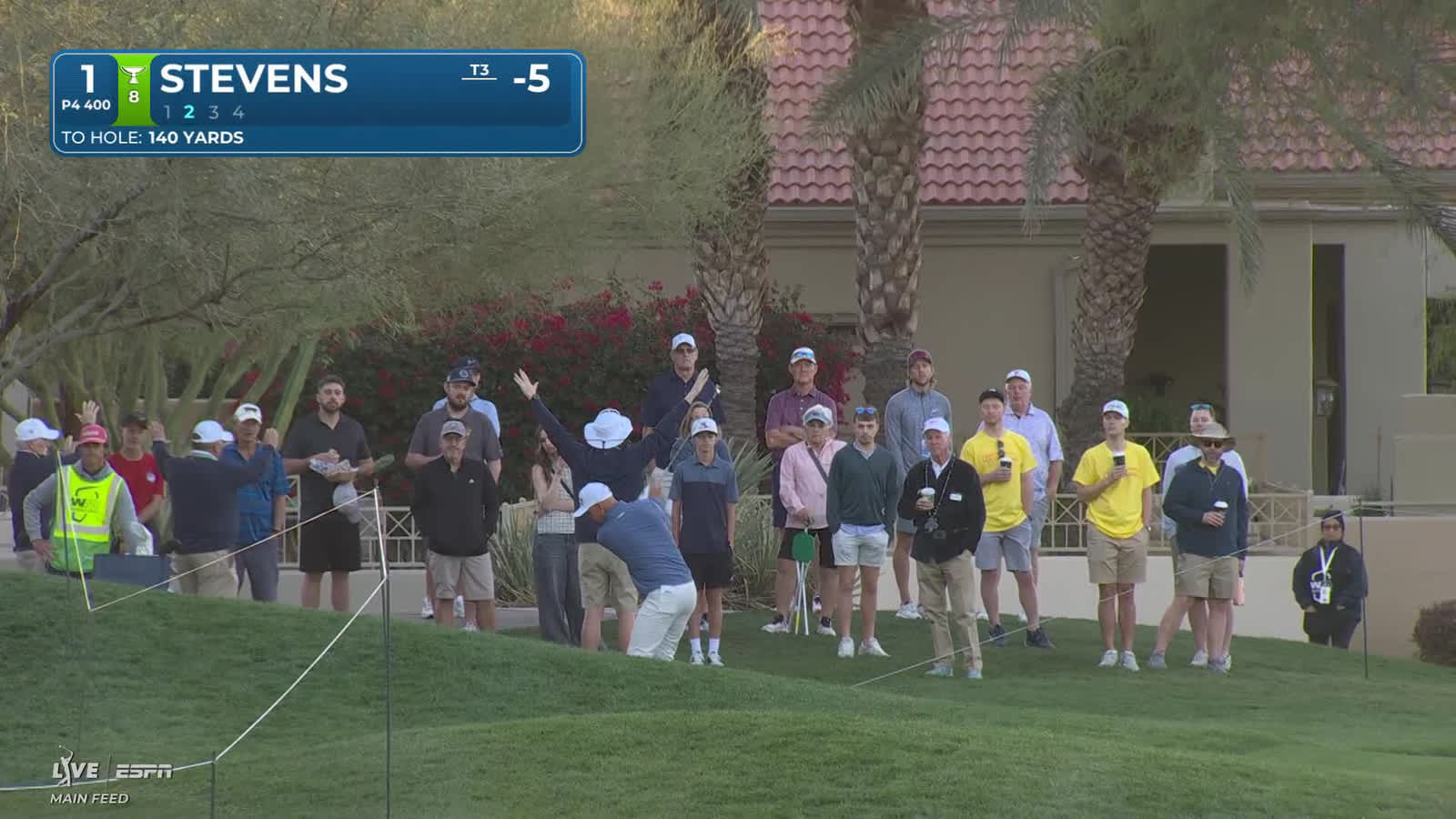 Sam Stevens | Round 2 | 1st hole | Shot 2 | 2026 WM Phoenix Open