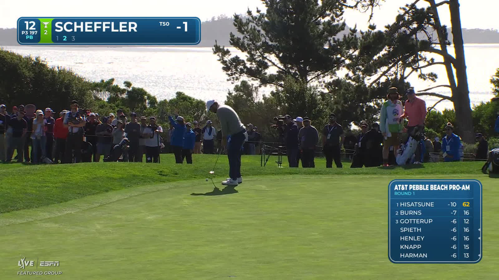 Scottie Scheffler | Round 1 | 12th hole | Shot 2 | 2026 AT&T Pebble Beach