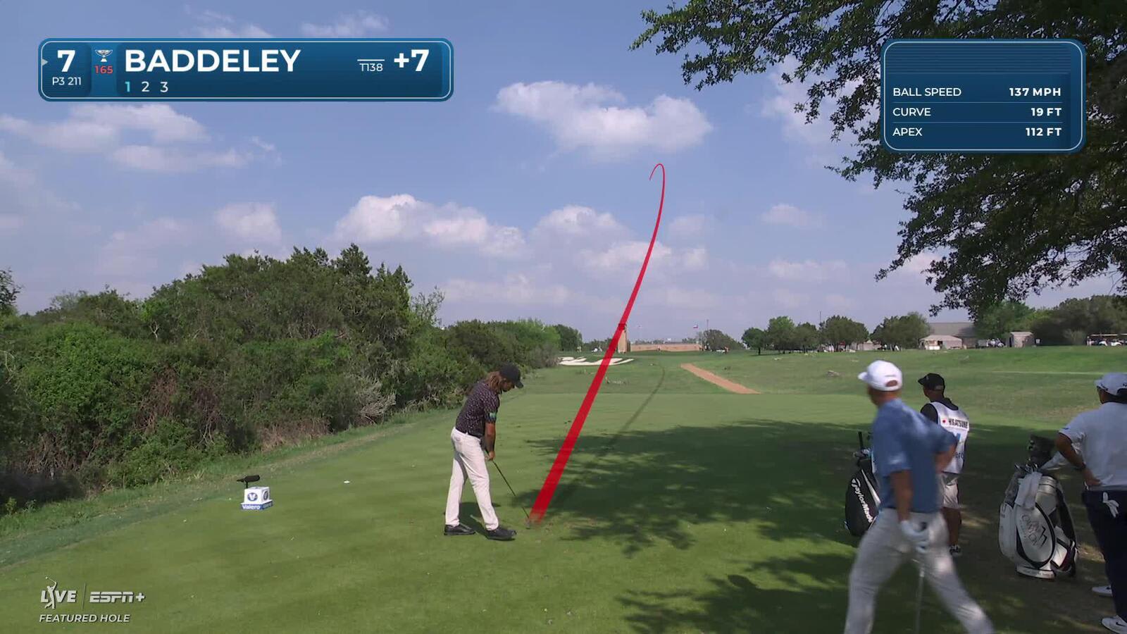 Aaron Baddeley | Round 2 | 7th hole | Shot 1 | 2025 Valero