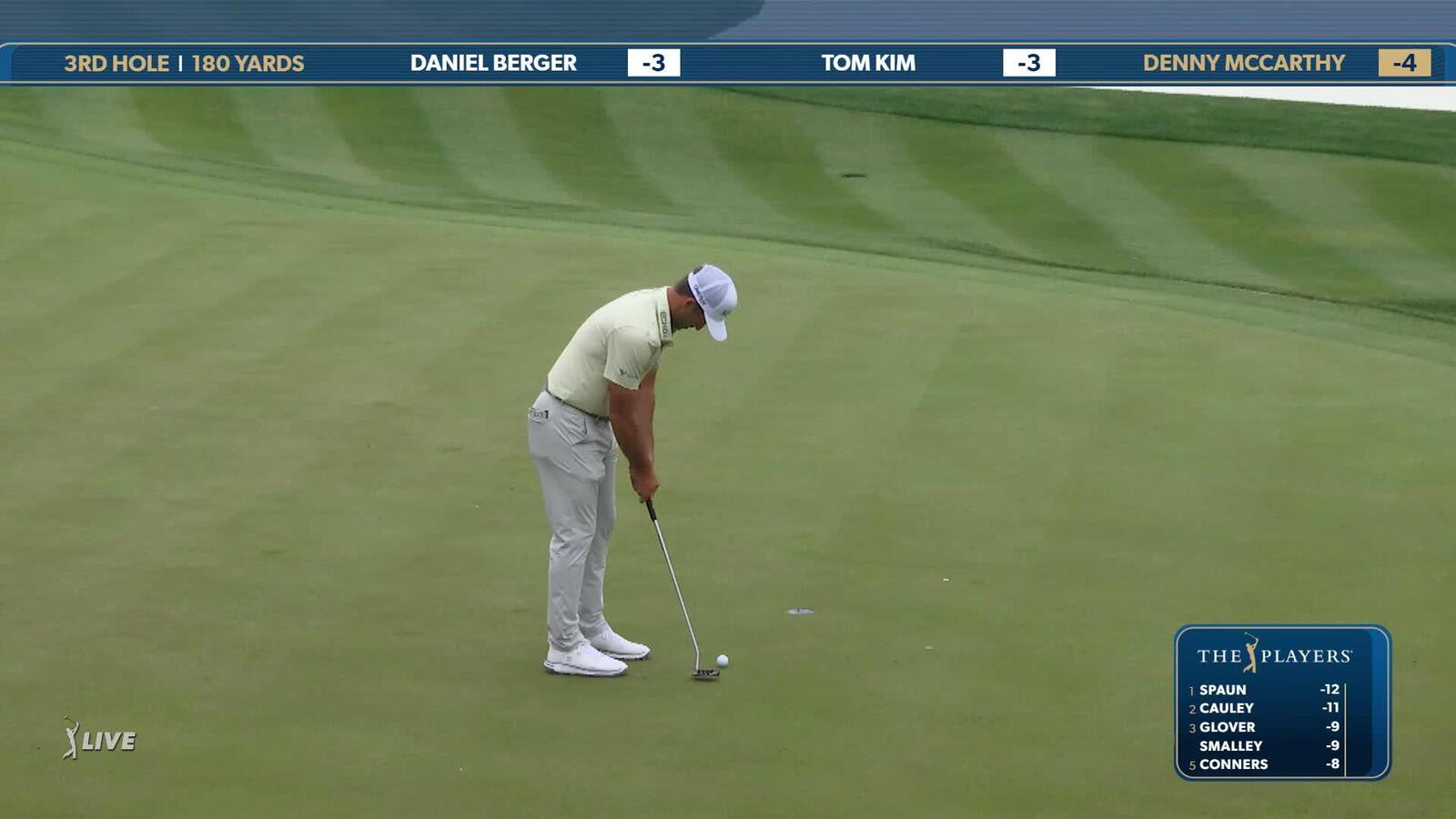 Denny McCarthy | Round 4 | 3rd hole | Shot 3 | 2025 THE PLAYERS