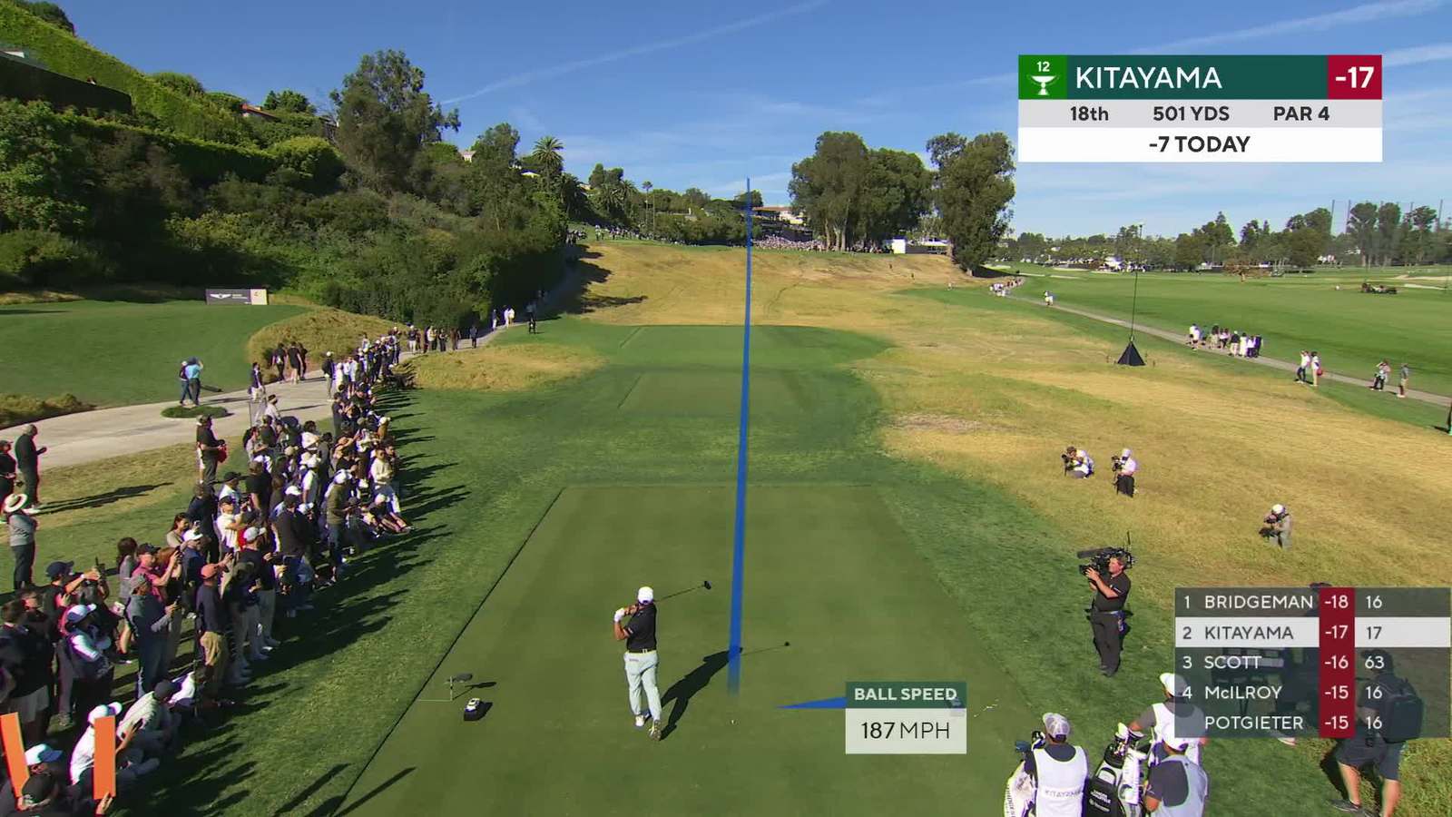 Kurt Kitayama | Round 4 | 18th hole | Shot 1 | 2026 The Genesis