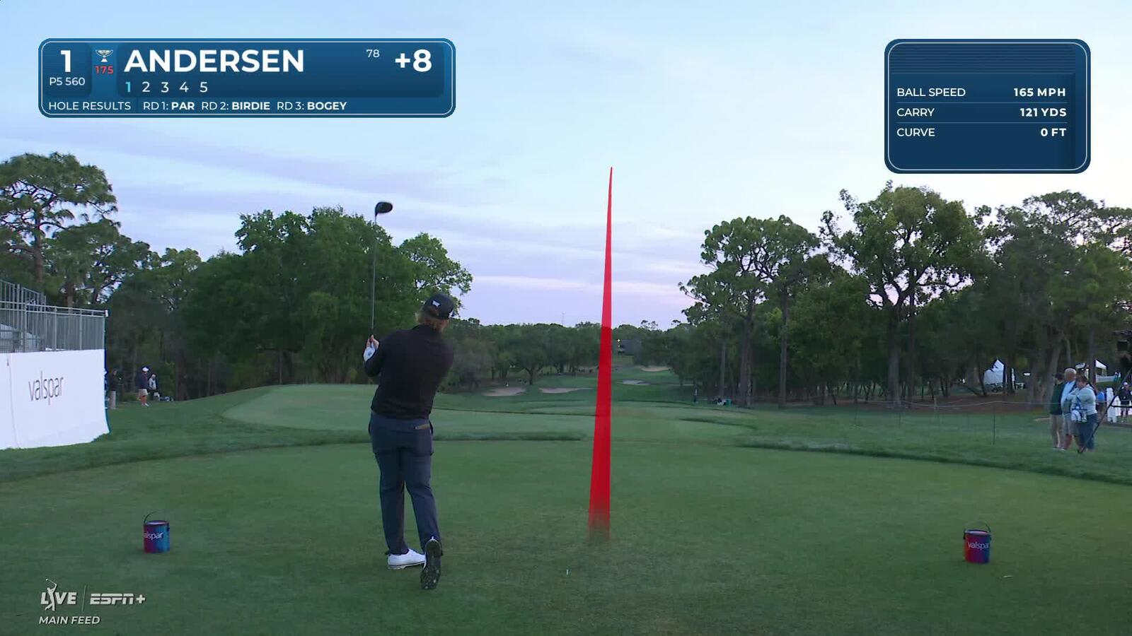 Mason Andersen | Round 4 | 1st hole | Shot 1 | 2025 Valspar