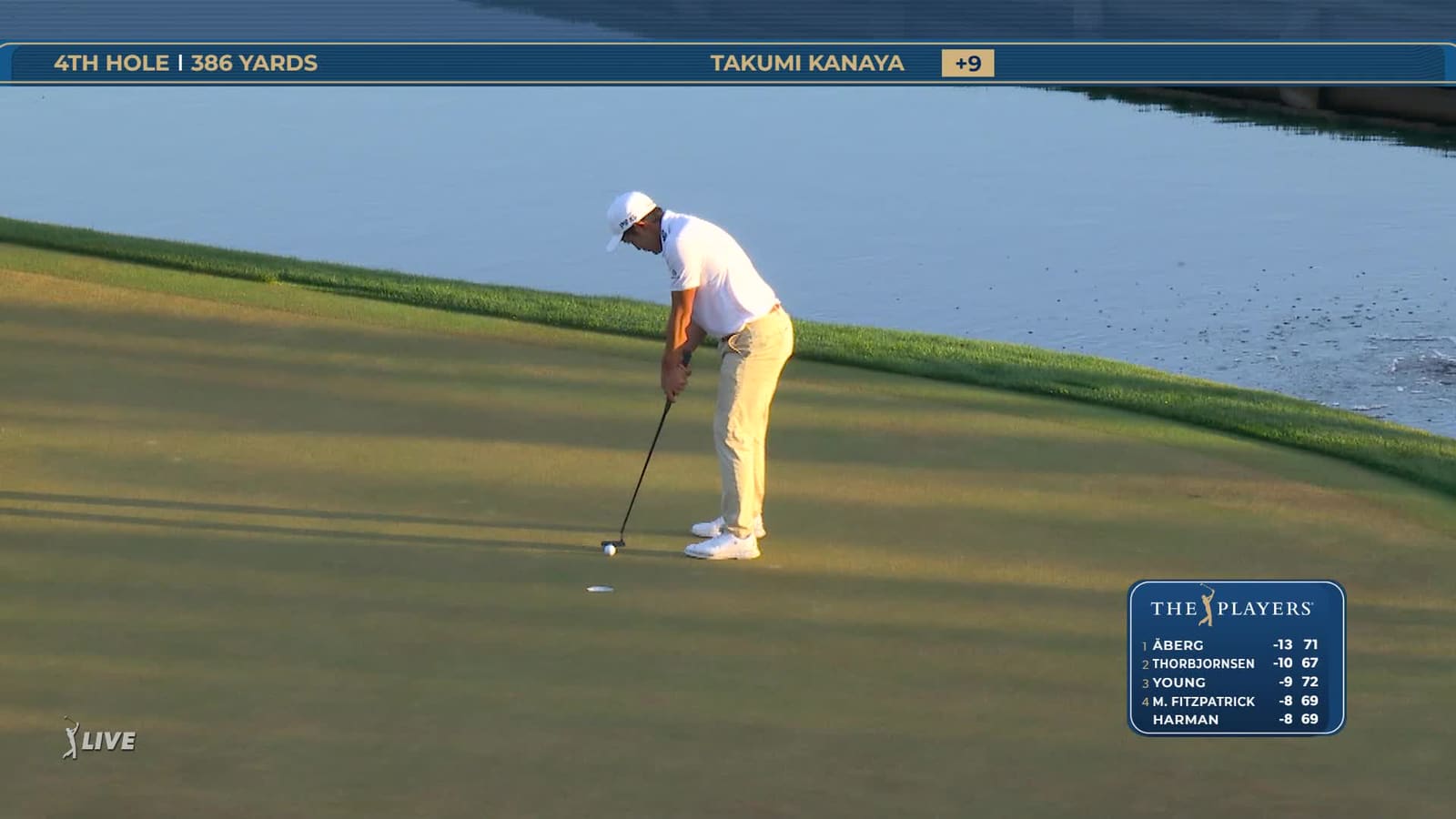 Takumi Kanaya | Round 4 | 4th hole | Shot 5 | 2026 THE PLAYERS
