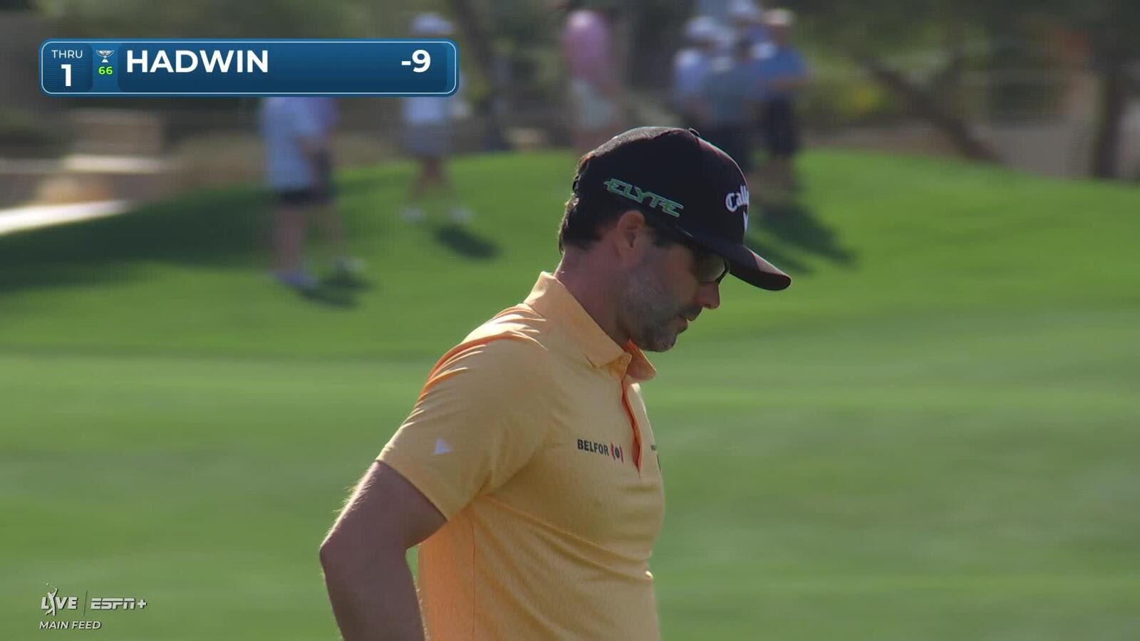 Adam Hadwin | Round 4 | 1st hole | Shot 4 | 2025 WM Phoenix Open