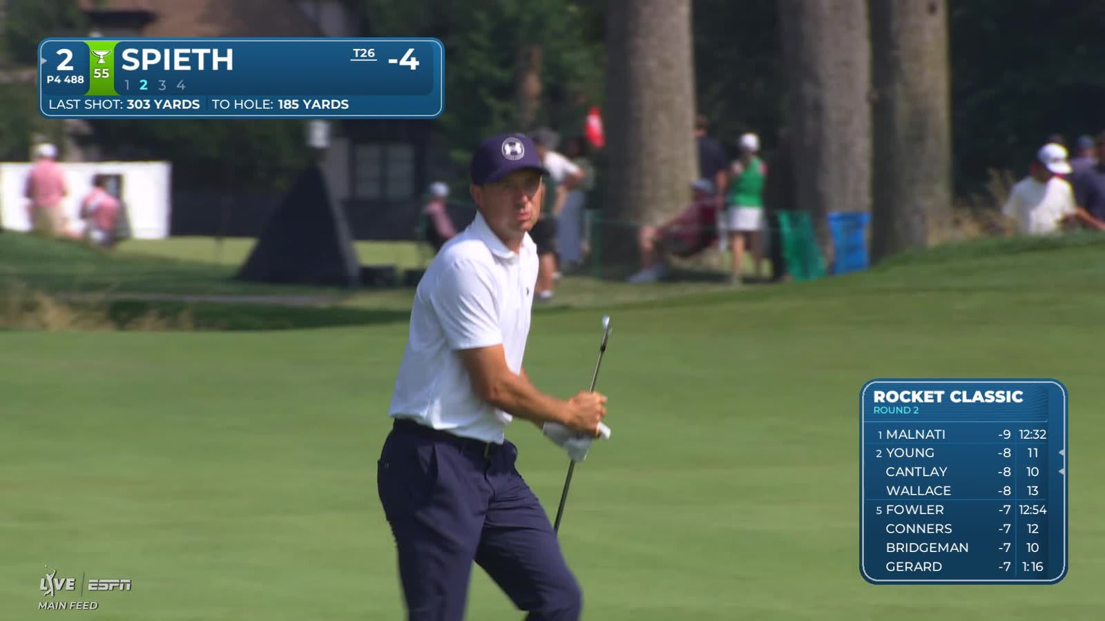 Jordan Spieth | Round 2 | 2nd hole | Shot 2 | 2026 Rocket Classic
