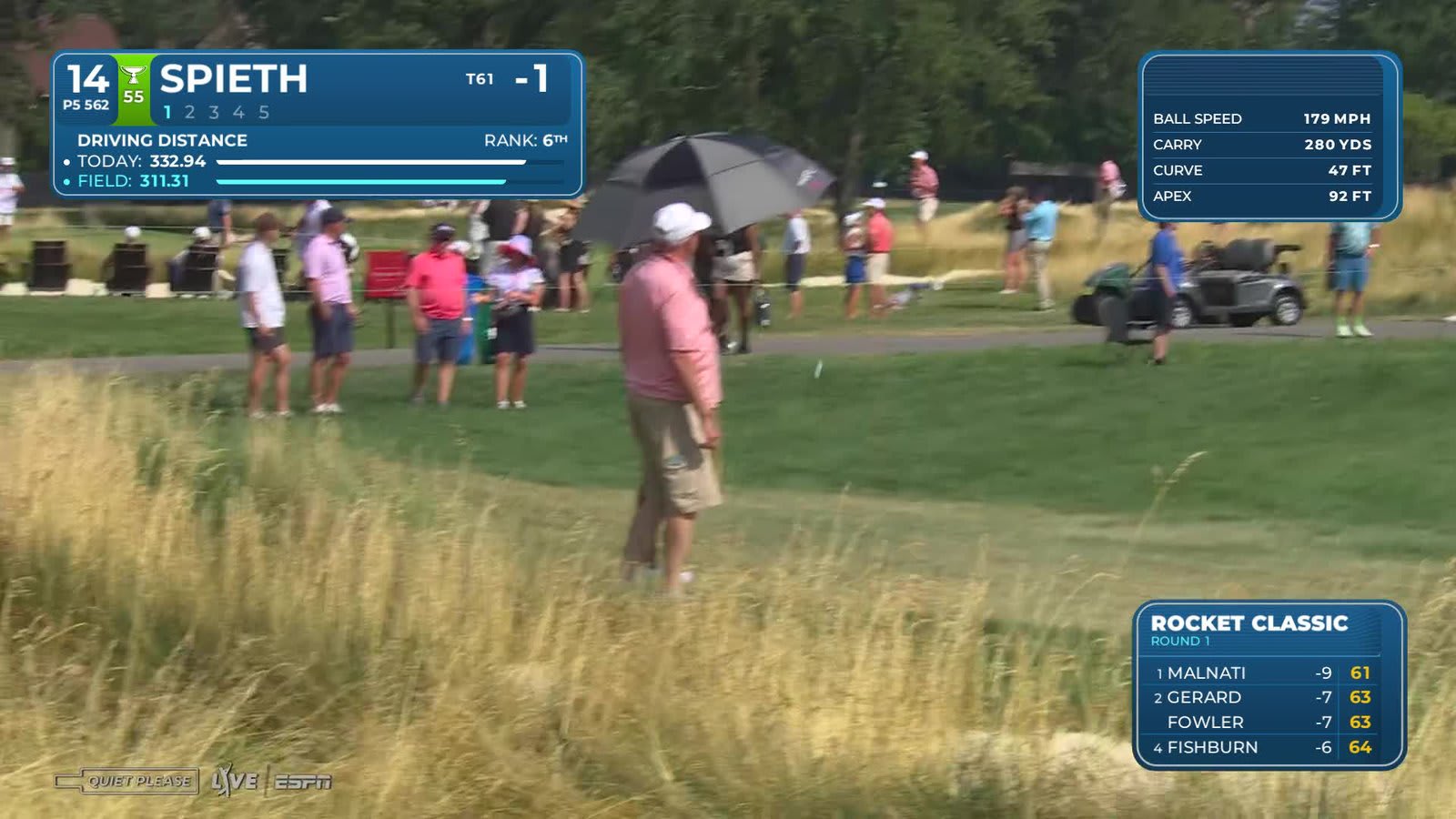 Jordan Spieth | Round 1 | 14th hole | Shot 1 | 2026 Rocket Classic